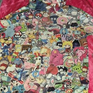 Colorful Cartoon Graphic Hoodie Adventure, time simpson's my little pony cartoon